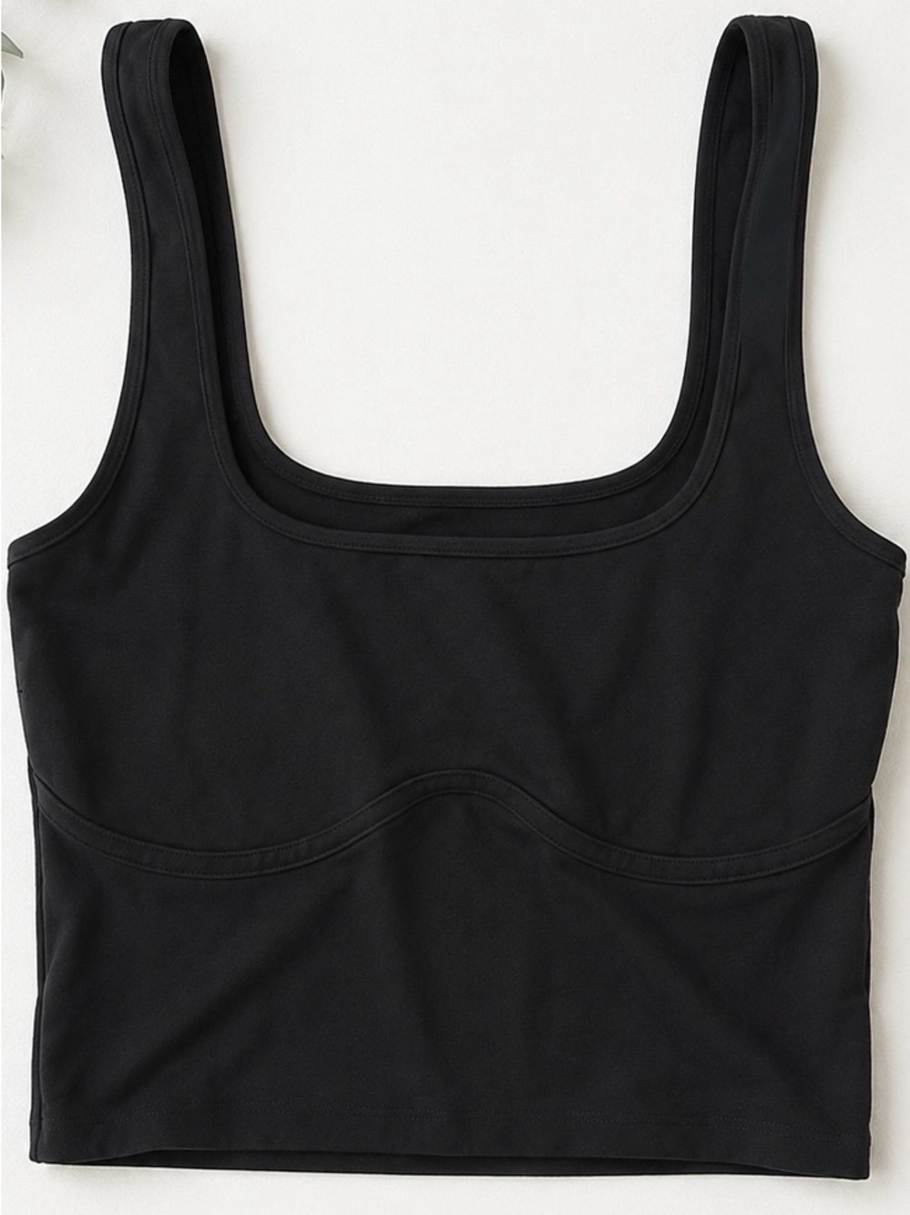 Abercrombie & Fitch Black Seamless Scoop Tank